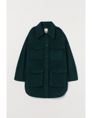Куртка H&M L, темно зеленый (59943)