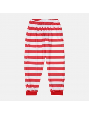 Карнавальные брюки H&M 92см, красный полоска (54518)