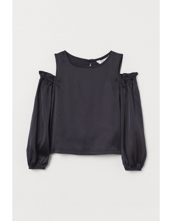 Блуза H&M 134см, черный (62616)