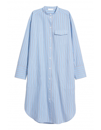 Платье рубашка H&M 38, голубой полоска (65786)