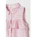 Блуза H&M 98см, розовый клетка (51764)