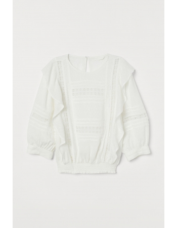 Блуза H&M 44, белый (51776)
