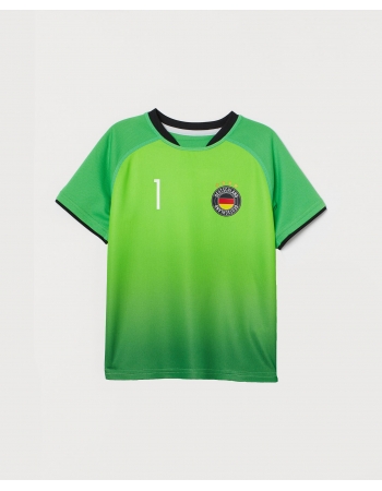Спортивная футболка H&M 110 116см, зеленый (50979)