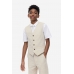 Комплект (рубашка, галстук, жилет) H&M 170см, бело бежевый (70302)