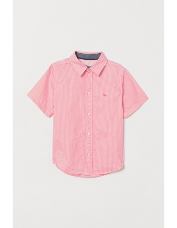 Рубашка H&M 104см, коралловый полоска (55086)