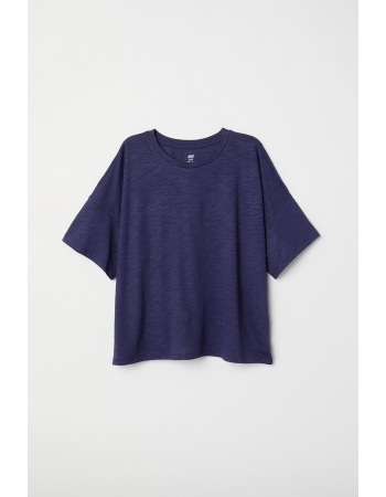 Спортивна футболка H&M S, темно синій (41758)