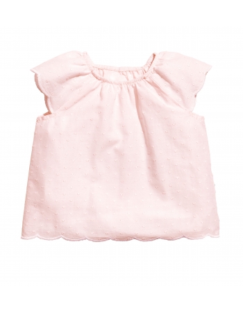 Блуза H&M 80см, світло рожеве (29030)