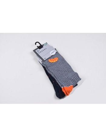 Шкарпетки (2 пари) C & amp; A 39 42, темно синій смужка (54399)