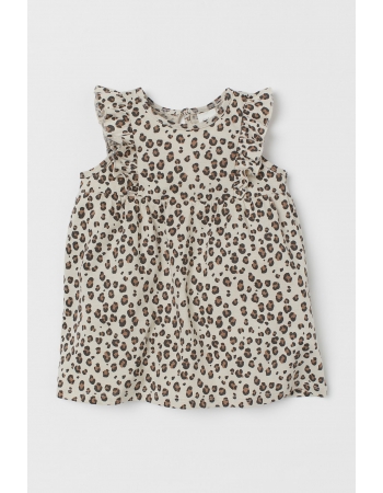 Сукня H&M 86см, молочний леопард (50335)