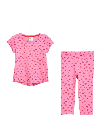 Пижама H&M 98 104см, розовый сердечки (9765)