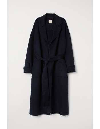 Пальто H&M XL, темно синій (44197)