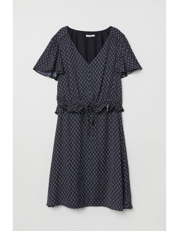 Плаття для тих, хто годує H&M XL, чорно білий візерунок (49054)