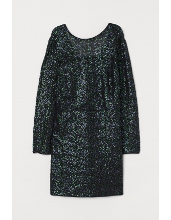 Платье H&M 32, темно зеленый (53225)