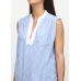 Блуза H&M 46, голубой белая полоска (1362)