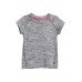 Спортивная футболка H&M 110 116см, серый меланж (27229)