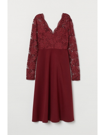 Сукня для вагітних H&M XL, темно червоний (62817)