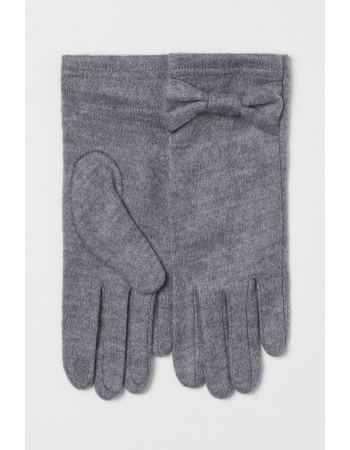 Перчатки H&M S, светло серый (60423)