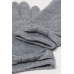 Перчатки H&M M, светло серый (60423)