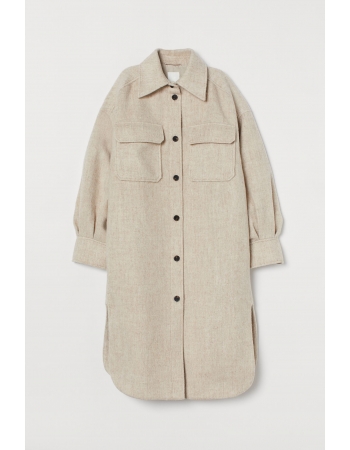 Куртка H&M S, светло бежевый меланж (60397)