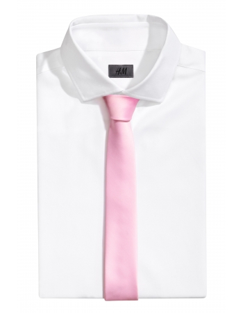 Краватка H&M One Size, світло рожеве (42992)