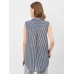 Блуза H&M 40, сине белый полоска (53609)