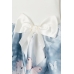 Плаття H&M 134 140см, біло блакитне (31371)