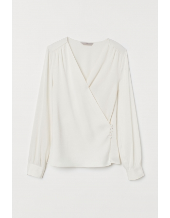 Блуза H&M 36, кремовый (705 8435551)