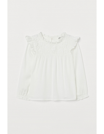 Блуза H&M 110см, белый (64424)