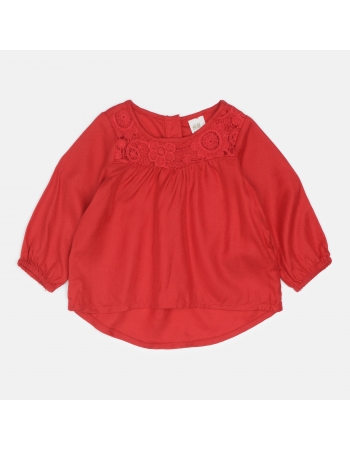 Блуза H&M 68см, красный (12512)