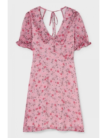 Платье C&A 40, розовый цветы (66705)