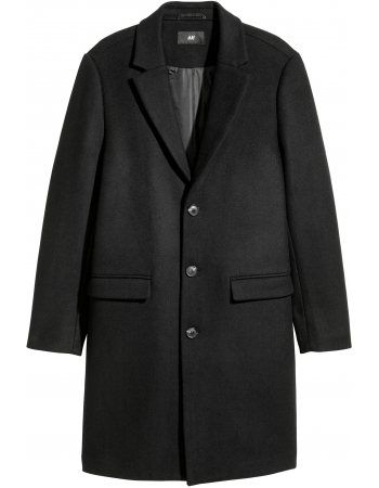 Пальто H&M 52, черный (36159)