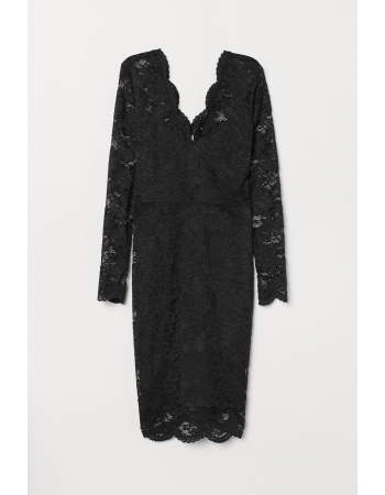 Платье H&M 34, черный (63449)
