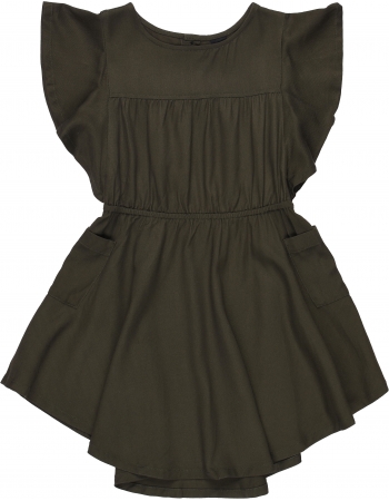Платье H&M 98см, темно зеленый (42633)