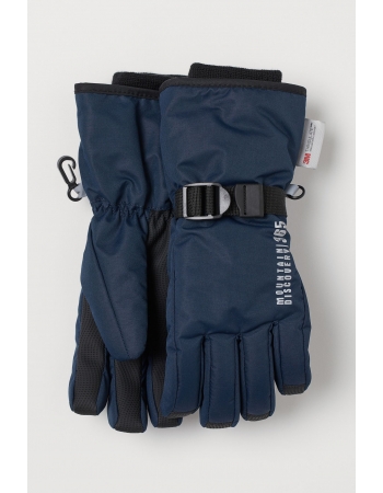 Лыжные перчатки H&M 110 116см, темно синий (62141)