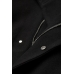 Пальто H&M 42, чорний (60484)