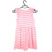 Платье H&M 134 140см, бело розовый полоска (27866)