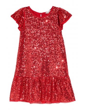 Платье H&M 110см, красный (25304)