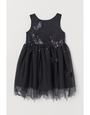 Платье H&M 116см, черный (53825)