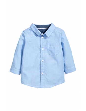 Рубашка H&M 86см, голубой (14058)