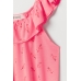 Блуза H&M 110 116см, рожевий фламінго (53813)