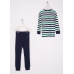 Пижама (кофта, брюки) H&M 92см, темно синий полоска (27771)