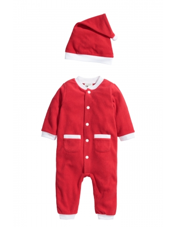 Карнавальный костюм Санта Клаус H&M 62см, красный (25573)