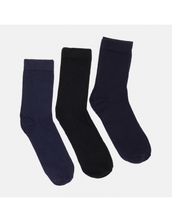 Носки (3 пары) C&A 39 42, черный, темно синий (61515)