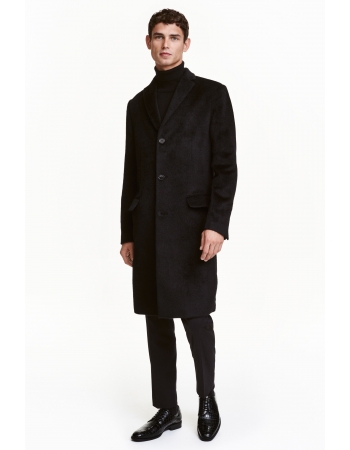 Пальто H&M 46, черный (7416)
