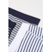 Трусы (3шт) H&M S, серый, белый, синий полос (44969)
