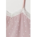 Пижама (майка, шорты) H&M S, пудровый горох (38047)