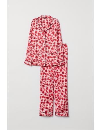 Штани для сну H&M S, червоний кольори (37734)