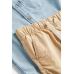 Комплект (рубашка, шорты) H&M 104см, бежевый, голубой (69586)
