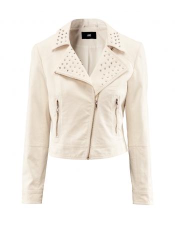 Куртка джинсовая H&M 34, белый (54159)