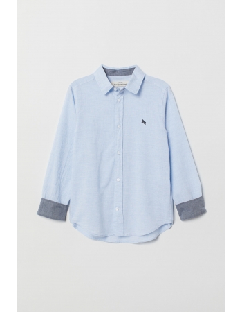 Рубашка H&M 170см, голубой (37292)